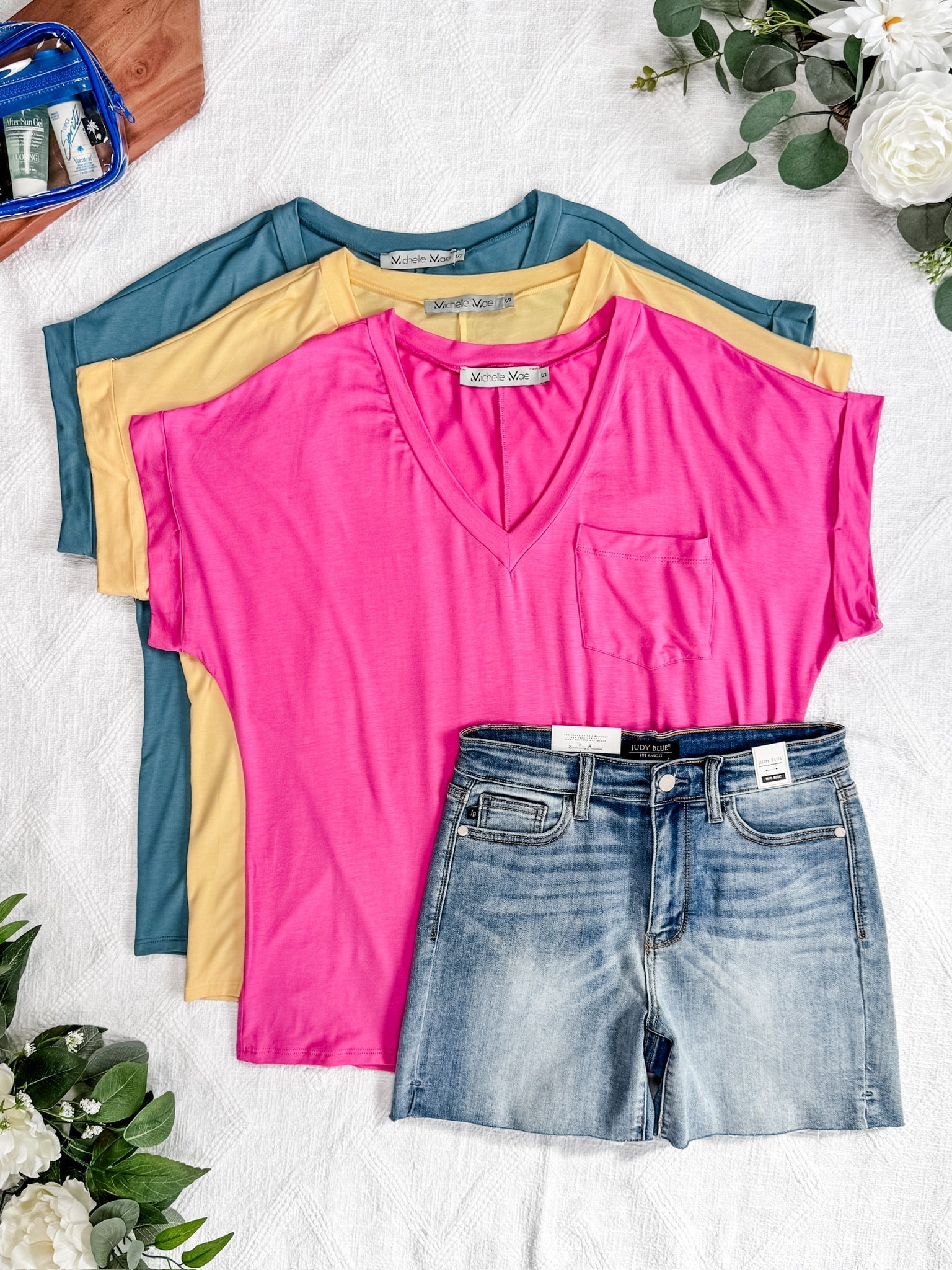 Sierra Pocket Top - Light Teal